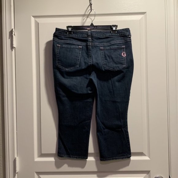 Guess Dark Blue Cropped Jeans - Picture 4 of 9